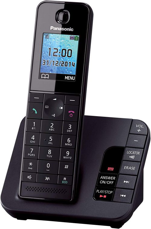 PANKXTGH220EB | A Nuisance Call Blocker means you can do away with unwanted calls. It'll let you block up to 30 individual numbers and groups of numbers based on the first few digits, as well as blocking all calls from withheld numbers, making it easy to avoid sales calls. The large colour screen is easy-to-read and the icon based menu system lets you access functions without confusion. It also features a hands-free speakerphone which allows you to talk on the phone while your hands are busy.