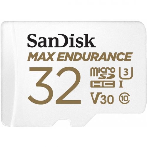 Sandisk MAX Endurance Micro SDXC 32GB + SD Adapter 15000 Hours SDSQQVR-032G-GN6