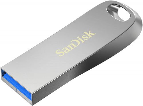 SanDisk Ultra Luxe 512GB USB 3.1 Gen 1 Silver Flash Drive