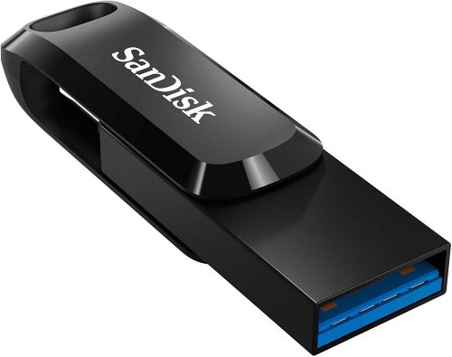 SanDisk 512GB Ultra Dual Drive Go USB C USB A Flash Drive Black  8SDDDC3512GG46