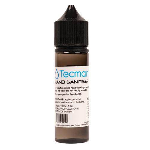 Tecman Hand Sanitiser Screw Top Bottle 50ml (Pack 18)