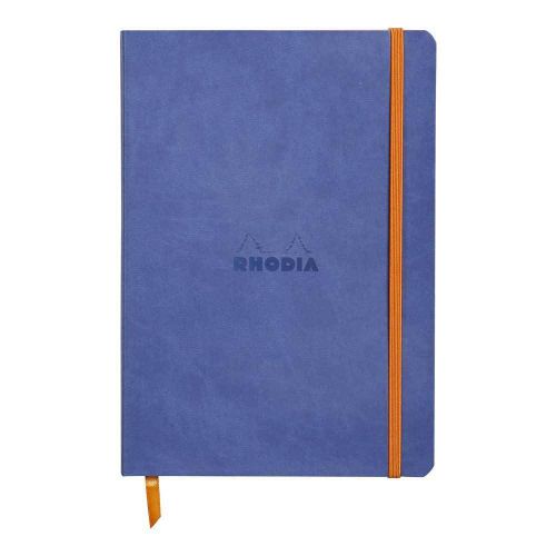 Rhodiarama A5 Soft Cover Casebound Notebook Ruled 160 Pages Sapphire Blue BOGOF