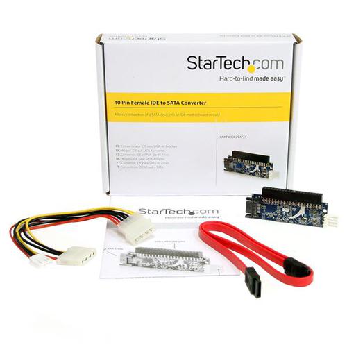 StarTech.com 40 Pin F IDE to SATA Adapter Converter