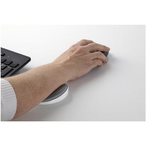 Once you try this sliding wrist rest, you’ll wonder how you ever got along without it. It helps to keep your wrist supported as you use your mouse, to reduce strain and enhance your comfort at work. It’s the ideal ergonomics accessory. Moves with YouSimply slide the desk wrist pad under your wrist anytime you use your mouse. Use it on your desk, table or sit-stand workstation. As you move your mouse, the wrist rest moves with you, providing comfort and slight cushioning. It’s so light and comfortable, you’ll hardly know it’s there. The sliding wrist rest provides more mobility than a static product like a mouse pad wrist rest or mouse hand rest.Designed for Comfort and Support The innovative wrist rest features a modern disc-shaped design with a contoured, cushioned top surface that works like a wrist pillow. It gently cradles your wrist to provide support, helping to keep your wrist in a neutral position while you use your mouse. The attractive silver fabric on top and the white base complement your workstation. Perfectly Portable Take your wrist rest with you, wherever you work. The compact design, with a 3.8" (9.6 cm) diameter, fits easily into your laptop bag.The TAA compliant ROLWRSTRST is backed by a StarTech.com 2-year warranty and free lifetime technical support.