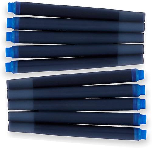 Parker Quink Long Ink Refill Cartridge for Fountain Pens Blue (Pack 10)  11386NR