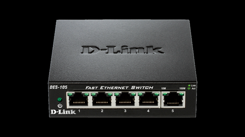 D-Link 5 Port 10 100 Metal Desktop Switch