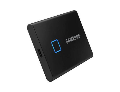 Samsung 2TB T7 Touch USB C Black External Solid State Drive Solid State Drives 8SAMUPC2T0KWW