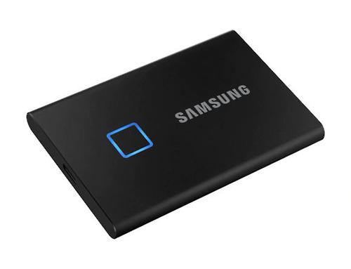 Samsung 2TB T7 Touch USB C Black External Solid State Drive Solid State Drives 8SAMUPC2T0KWW