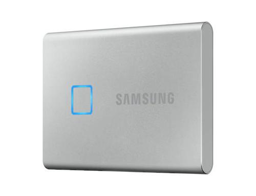 Samsung 500GB T7 Touch USBC Silver NVMe External Solid State Drive Solid State Drives 8SAMUPC500S