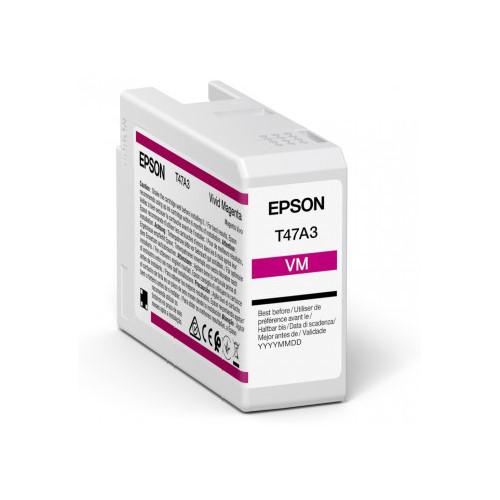 Epson T47A3 Vivid Magenta Pro10 Ink Cartridge 50ml - C13T47A300