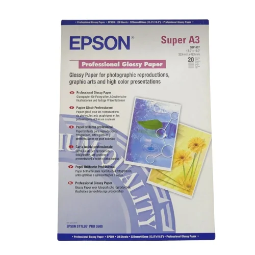 Epson A3+ Glossy Paper 20 Sheets C13S041457