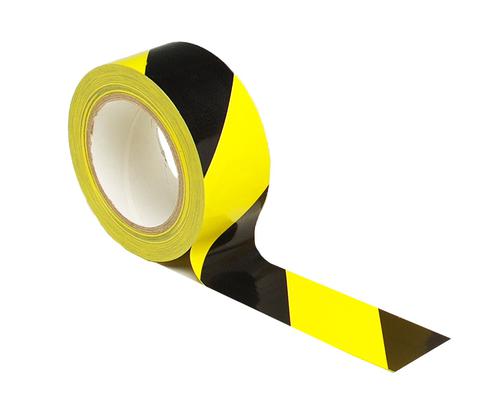 Beaverswood Industrial Vinyl Floor Line Marking Tape 50mmx33m Black/Yellow (Roll) - LMT/BY