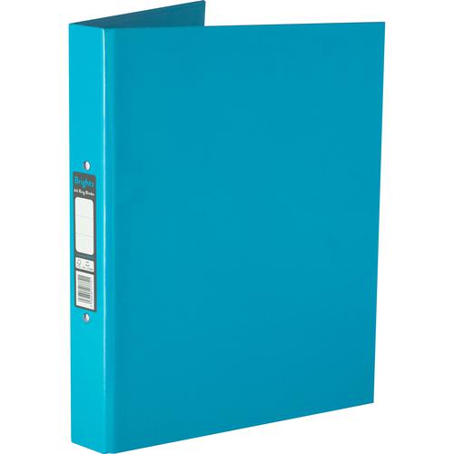 Pukka Brights Ring Binder Laminated Paper on Board 2 O-Ring A4 25mm Rings Blue (Pack 10)