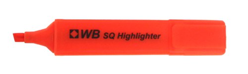 ValueX Flat Barrel Highlighter Pen Chisel Tip 1-5mm Line Orange (Pack 10) - 844015