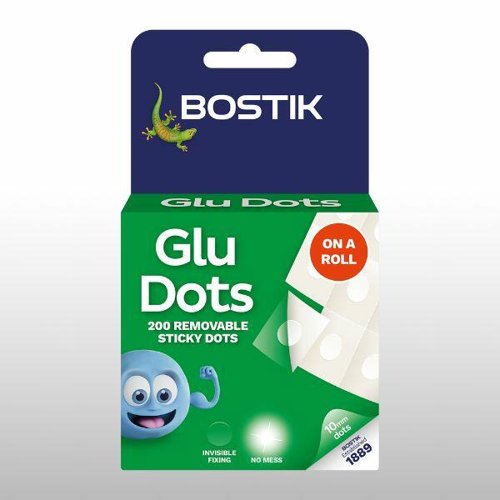 Bostik Glu Dots Removable 10mm Roll 200