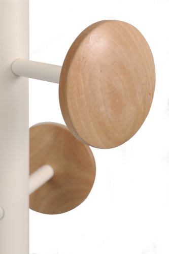 Alba Music Coat Stand 6 Pegs Wood and White - PMMUSIC BC 11213AL Buy online at Office 5Star or contact us Tel 01594 810081 for assistance