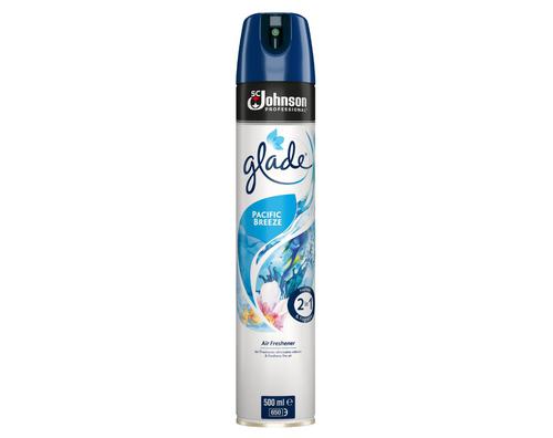 Glade® Pacific Breeze is an exclusive Professional fragrance that provides the serenity of a sea bath with a combination scent of green leaves and citrus. One short burst instantly refreshes and invigorates any space.