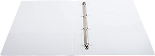 74446EX - Exacompta Presentation Ring Binder Polypropylene 4 D-Ring A4+ 16mm Rings White (Pack 10) - 51940E