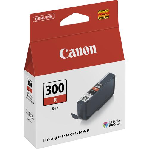 Canon PFI300R Red Standard Capacity Ink Cartridge 14ml - 4199C001