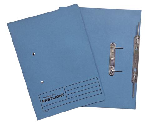 Essential Foolscap Transfer Spring File - Blue (Pack 25) RTC