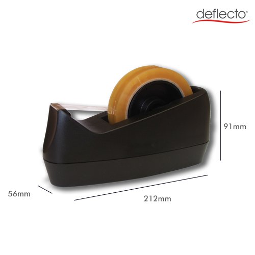 ValueX Large Weighted Tape Dispenser Dual Core Black - CP170YTBLK