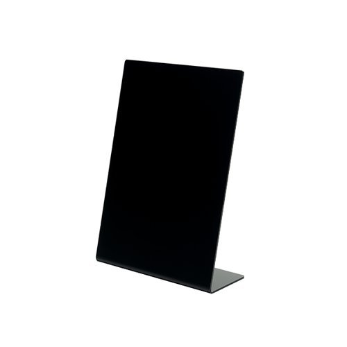 Deflecto A4 Portrait Slanted Countertop Chalkboard Black - SSPA414-2