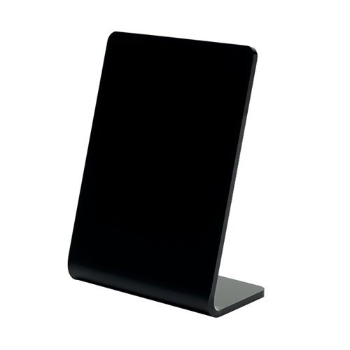 Deflecto A7 Portrait Slanted Countertop Chalkboard Black - SSPA714-2