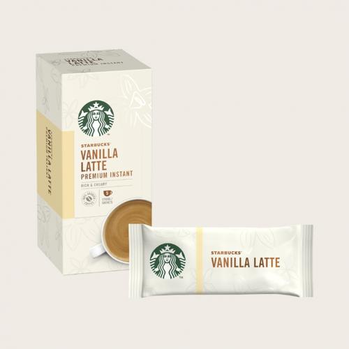 STARBUCKS Vanilla Latte Instant Coffee Sachets (Pack 5)