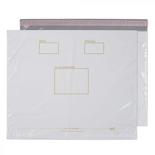 Blake Purely Packaging Polypost Polythene Pocket Envelope Peel and Seal 590x430mm White (Pack 100)