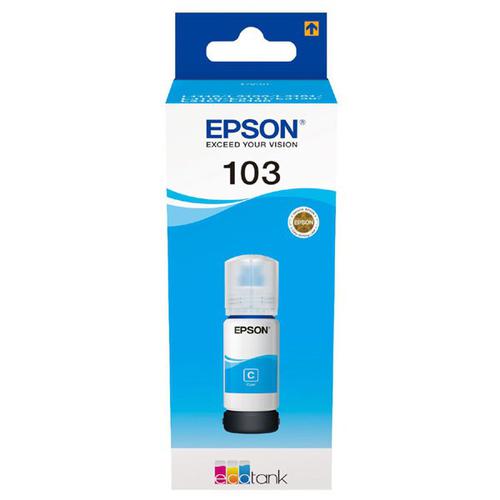 Epson 103 EcoTank Cyan Ink Bottle 70ml - C13T00S24A10