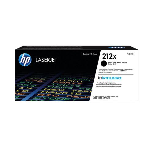HP Black High Yield Toner Cartridge High Yield 13K pages W2120X HP Colour LaserJet Enterprise M555 / M554 / M578 series - W2120X
