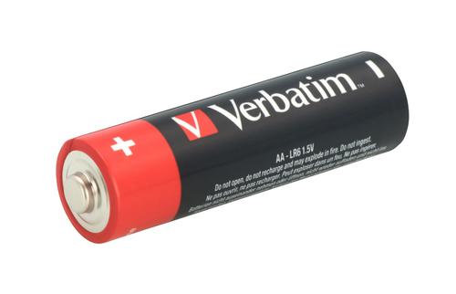 Verbatim AA Single-Use Battery Alkaline 1.5 V Premium Black Red 49501