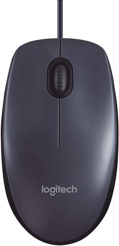 M100 Grey USB A Optical 1000 DPI Mouse