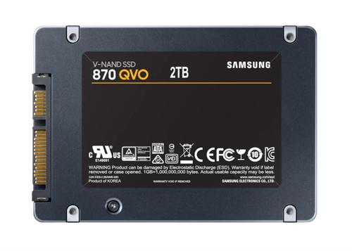 Samsung 2TB 870 QVO SATA VNAND MLC Internal Solid State Drive Solid State Drives 8SAMZ77Q2T0BW