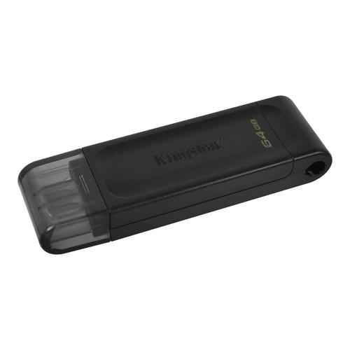 Kingston Technlogy DataTraveler 70 64GB USBC3.2 Flash Drive 8KIDT7064GB Buy online at Office 5Star or contact us Tel 01594 810081 for assistance