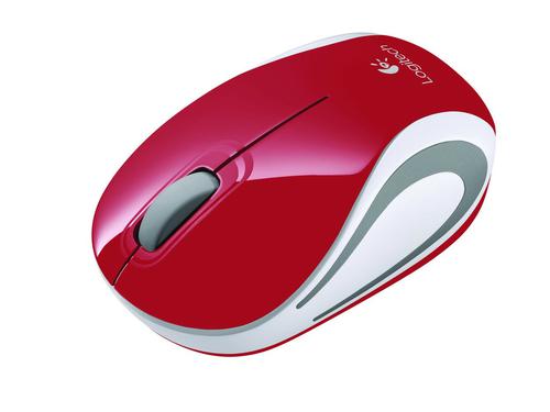 Logitech M187 Red RF Wireless 1000 DPI Mouse  8LO910002732