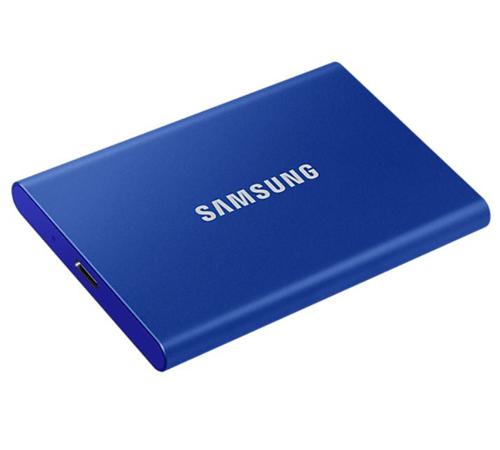 Samsung 2TB T7 USB C Portable Blue External Solid State Drive Solid State Drives 8SAMUPC2T0HWW