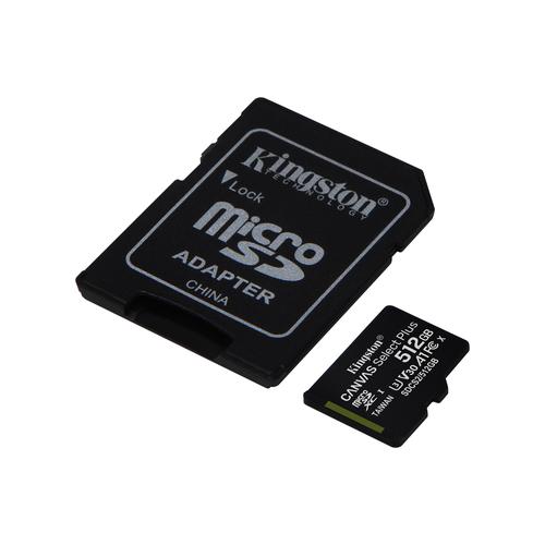 Kingston Technology Canvas Select Plus 512GB MicroSDXC Memory Card and Adapter Kingston Technology