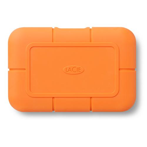 LaCie Rugged 500GB NVMe USB C Orange External Solid State Drive LaCie