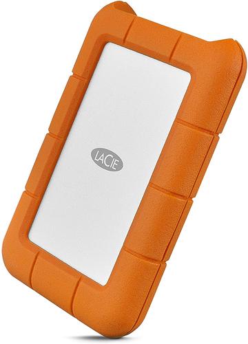 LaCie Rugged 1TB NVMe USB C Orange External Solid State Drive Solid State Drives 8LASTHR1000800