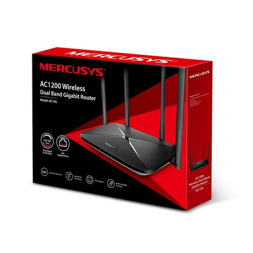 Mercusys AC1200 Dual Band Gigabit Router Network Routers 8MEAC12G