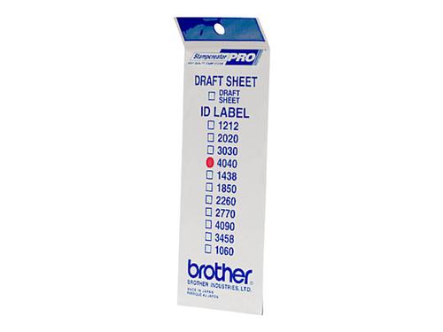 BROID4040 | An ID Label Set contains extra labels for stamp identification. ID label can be printed in the same way by the Stampcreator PRO™ and attached to the handle for proper identification.
