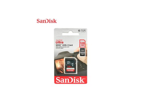 SanDisk 128GB Ultra SDXC Memory Card - 100MB/s Speed For Canon Cameras With Combo Card Reader