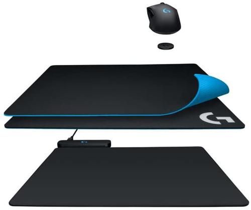 Be confident and free of cables with this innovative Wireless Charging Mouse Pad from Logitech - the one device you need to transform your gaming system. Powerplay ensures high-performance wireless gaming without lag, dropouts or low power thanks to lightspeed technology. This Logitech wireless charging mouse pad ensures you can play all day and all night without worrying about running out of battery or disconnecting. The wireless charging mouse pad will work with your gaming mouse to keep it fully charged at all times, even during play. Compatible with your Logitech gaming mouse, the Powercore module enables you to easily connect to the G903 and G703 wireless mouse to start gaming and charging instantly. Synchronise your wireless charging mouse pad to your gaming devices using Logitech Gaming Software. Chose from 16.8 million colours, different effects and animations and enjoy Lightsync RGB colour across your gaming mouse and other devices for a personalised look and feel. Including both a cloth and hard pad so you can swap to suit your surface, the wireless charging mouse pad is ready to use right out of the box.