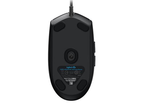8LO910005796 | Make the most of your game time with G203 gaming mouse. With LIGHTSYNC technology, a gaming-grade sensor and a classic 6-button design you’ll light up your game and your desk.Get accurate cursor tracking and responsive performance thanks to a gaming-grade sensor. With adjustable sensitivity from 200-8,000 DPI, pick the right level that fits your play preference. Use Logitech G HUB software to program up to 5 presets.Primary left and right buttons have a Logitech G exclusive metal spring button tensioning system which delivers precise button actuation and consistent experience - click after click.G203 is designed to work seamlessly in any system, but if you’re looking to fine-tune controls, free-to-download customisation software is easy to use and set up. Logitech G HUB software is a complete customisation suite that, lets you personalise lighting, sensitivity, and button commands on your G203 mouse.