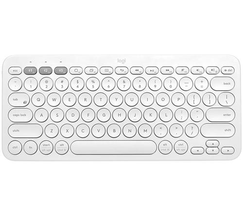 Logitech K380 Bluetooth QWERTY UK Keyboard White 8LO920009591