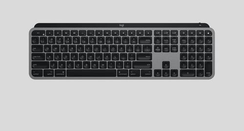 Introducing MX Keys for Mac – designed to work seamlessly on your Mac and iPad. Finished in Space Gray, MX Keys for Mac is crafted for efficiency, stability, and precision – with backlit keys that adjust to changing lighting conditions.