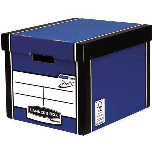 Bankers Box 726 Premium Tall Box Blue Bx5