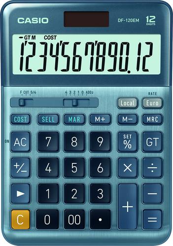 Casio DF-120EM 12 Digit Desktop Calculator DF-120EM-WK-UP - CS60994