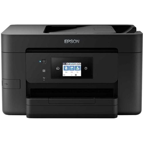 Expand your potential with this A4 multifunction inkjet. It offers high-quality, low-cost-printing and flexible wireless solutions.Think big with this high-quality multifunction printer with double-sided printing and single scanning and fax all up to A4. You’ll stride through tasks with print speeds of up to 21ppm in black and a 35 page A4 automatic document feeder (ADF). And that’s not forgetting its cost-effective inks and flexible wireless connectivity solutions such and Scan-to-cloud.This A4 multifunction printer will meet the needs of even the most demanding home office and small office users. It offers double-sided (duplex) printing and single scanning and faxing all up to A4, plus its automatic document feeder can process up to 35 double-sided A4 pages. Furthermore, its PrecisionCore printhead produces high-quality, laser-like prints.Print from anywhere in the office with Wi-Fi connectivity or use Wi-Fi Direct to print from compatible wireless devices without a Wi-Fi network. Epson's free mobile printing apps and solutions provide further versatility; Email Print allows you to send items to print from almost anywhere in the world. And with Scan-to-Cloud, you can enjoy the benefits of collaborative working.